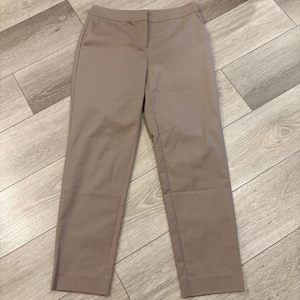 St. John Women's Taupe Straight Leg Dress Pants Size 4